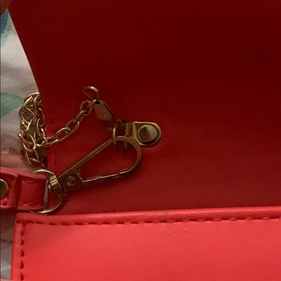 Orange Wristlet with Shoulder Strap - Picture 16 of 17